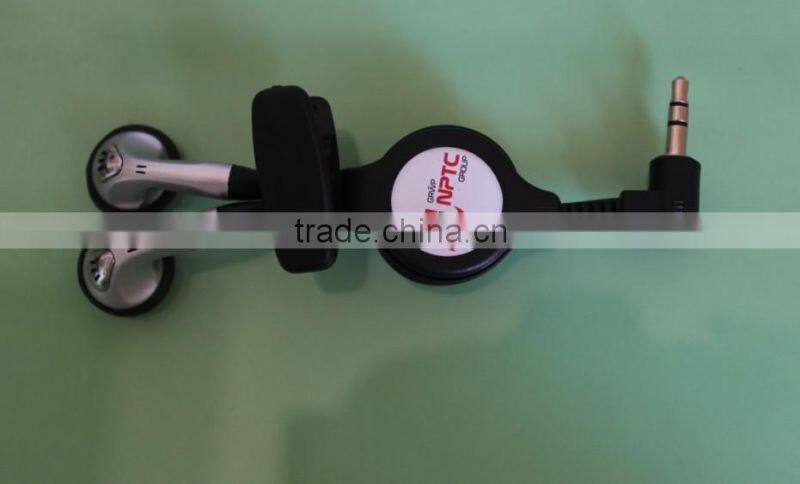 Portable cheap Retractable earphones& headphone with super bass