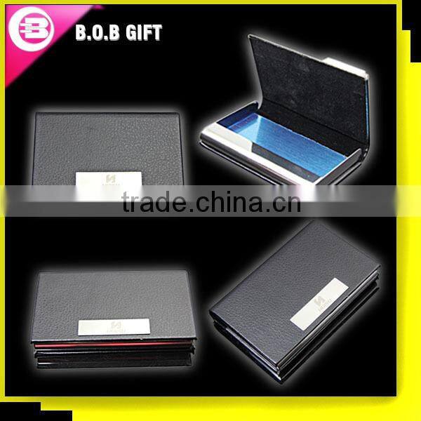 2014 Professional Manufacturer leather Folding Business Card Holder In China