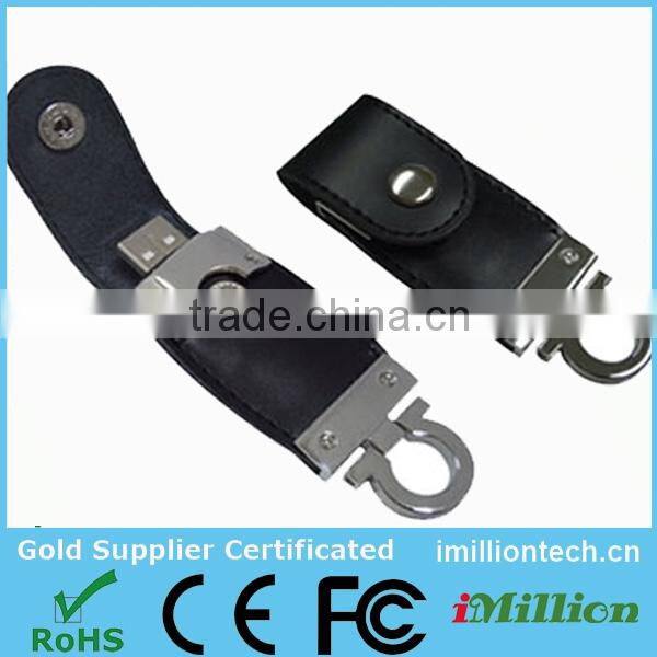 Hottest! Leather usb flash drive stick pendrive