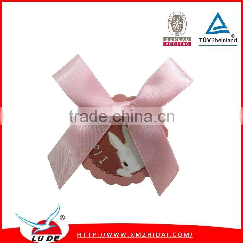 2015 Factory handmade solid color bows polyester ribbon bow