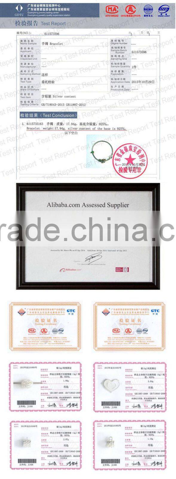 925 Sterling Silver Latest Design Beads Necklace Jewelry SNP027W