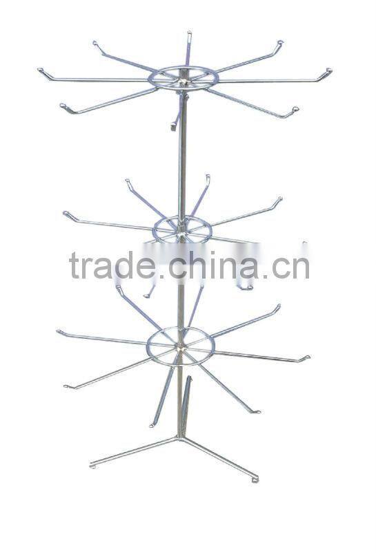 spinner display rack /wire display spinner rack /metal hanging display racks HSX-S144