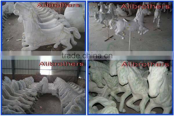 Playground theme park rides - 3 seats mini carousel