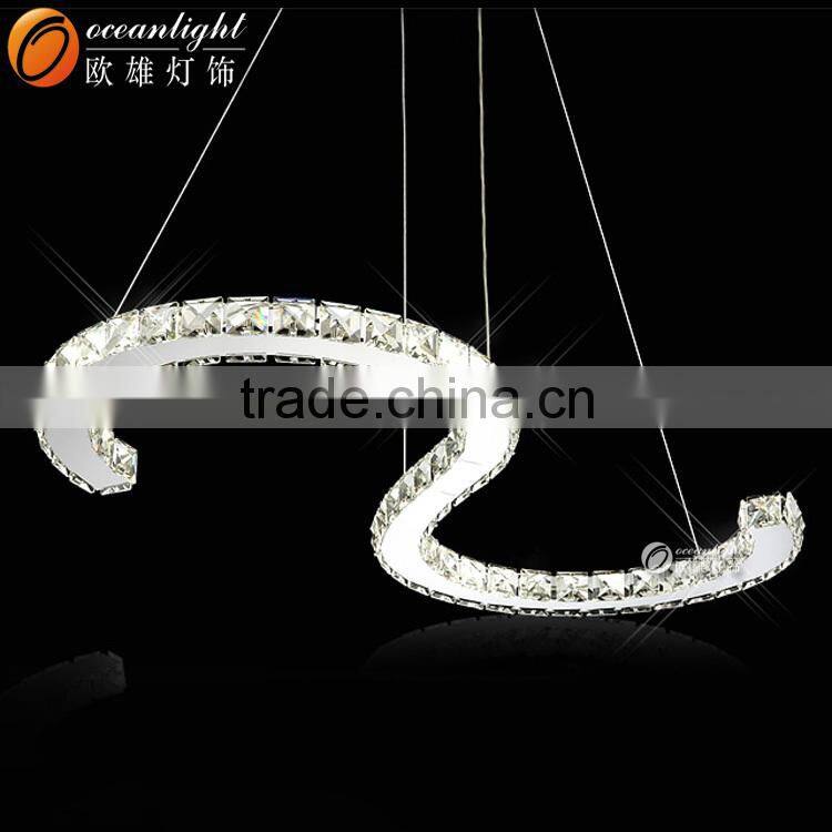 Yellow Light Pendant Light Stars Bright Pendant Lamp LED Crystal Pendant Lights OM9029-2W