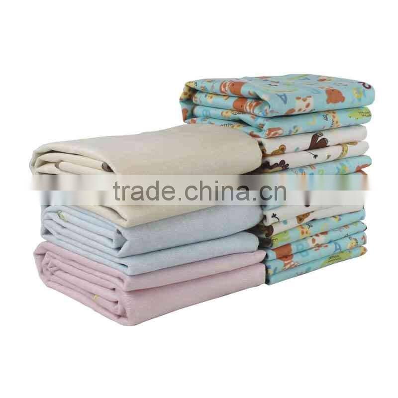 Cartoon Animals Printed Flannel Portable Travel Waterproof Changing Pad