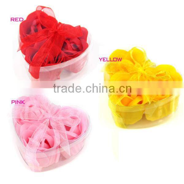 Pretty 3pcs decoration flower soap/soap flower