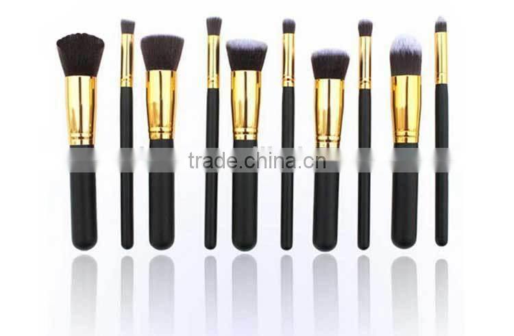 High Quality Gold Ferrule Private Label Makeup Brush Set