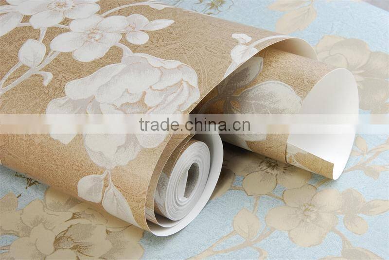 flower pure paper bedroom decoration wallpaper