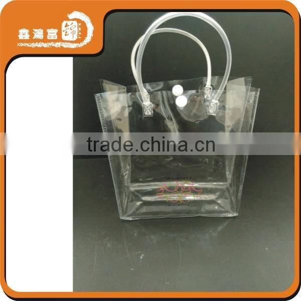 plastic custom 0.18mm pvc bag with snap closure