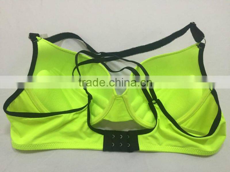 Womens Underwear Plunge Push up Multiway Cross Back Support Bra Padded