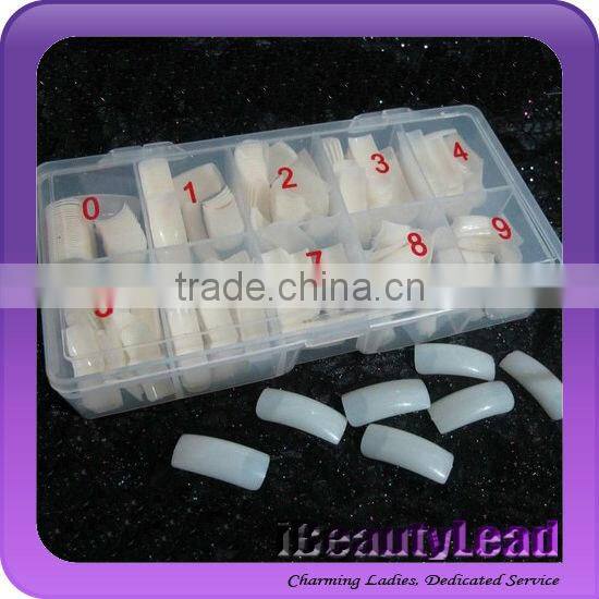 wholesale false nail tips nail art tips 500pcs per box with 10 different sizes