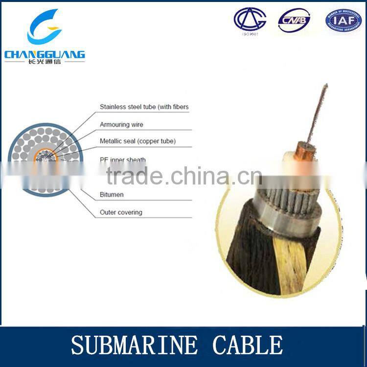 Supply high quality Armored 48 core single mode submarine direct buried cable