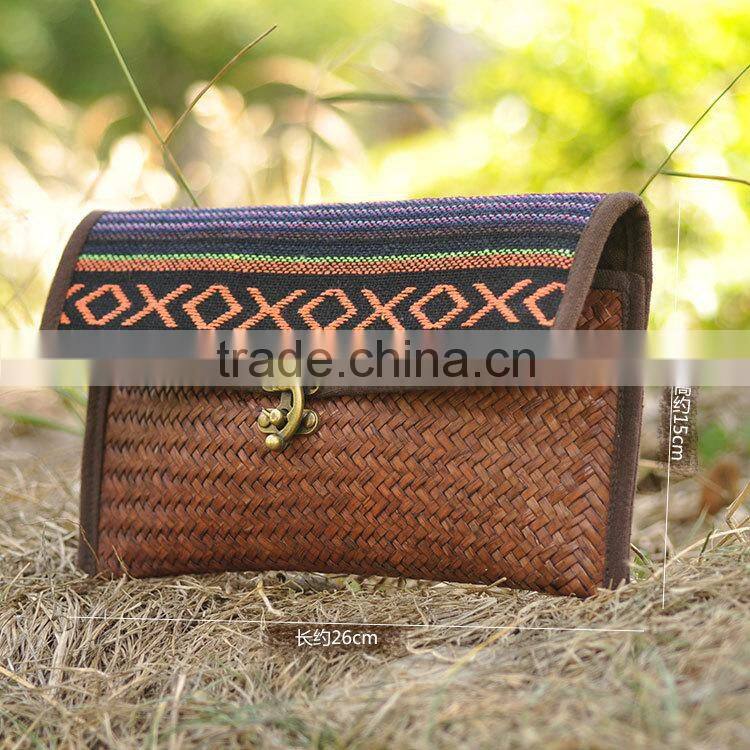 2016 latest straw bags beach new arrival beautiful handbag thailand handmade woven bag