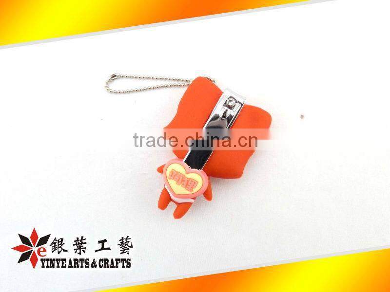 cute animal shape soft pvc nail clippers/nail cutting
