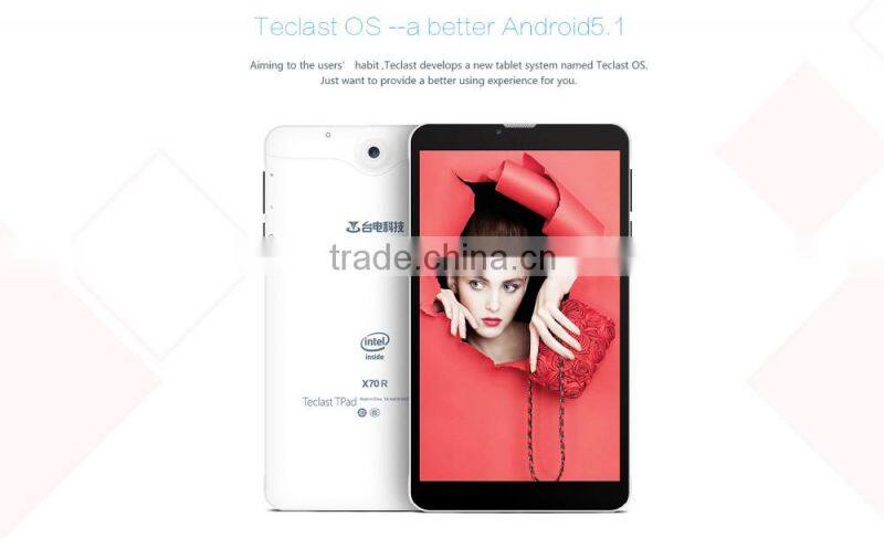 Teclast X70 R 3G WCDMA Android 5.1 7 inch IPS Retina Screen Intel SoFIA Atom X3-C3230 64bit Quad Core 1GB RAM 8GB ROM Cameras