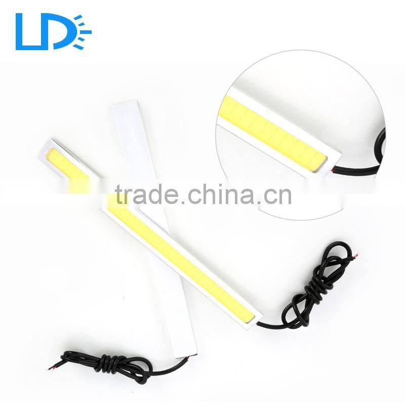Super bright silver housing cob led drl light 14cm