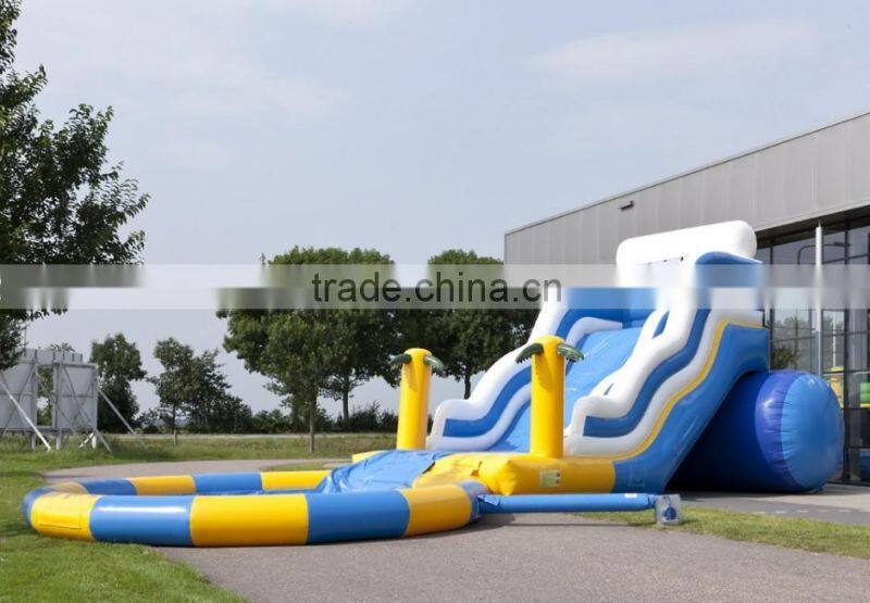 inflatable water slide with pool for girls and boys fun