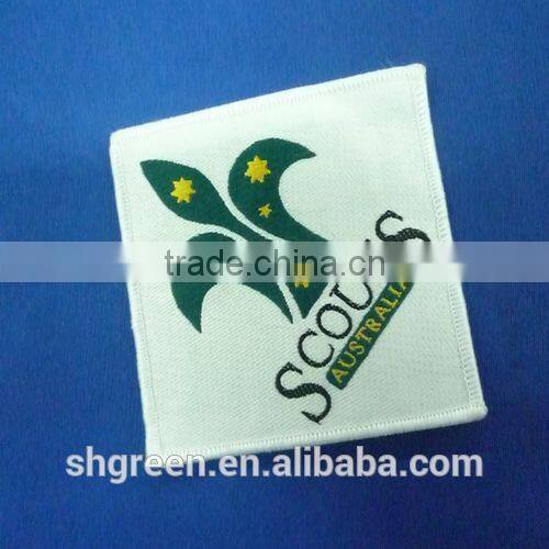 good making woven badge,woven patch for college student apparel