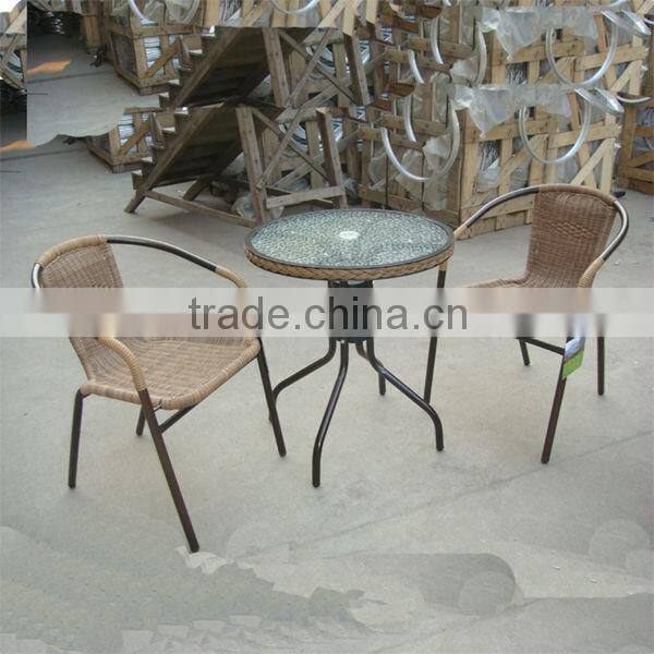 Cheap Steel Frame rattan Garden sets furniture
