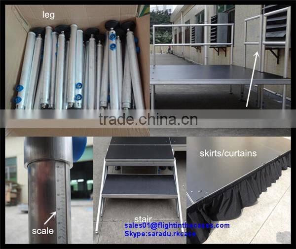 Ourdoor Beyond Stage with Adjustable Height 80cm - 140cm Nonslip Finish