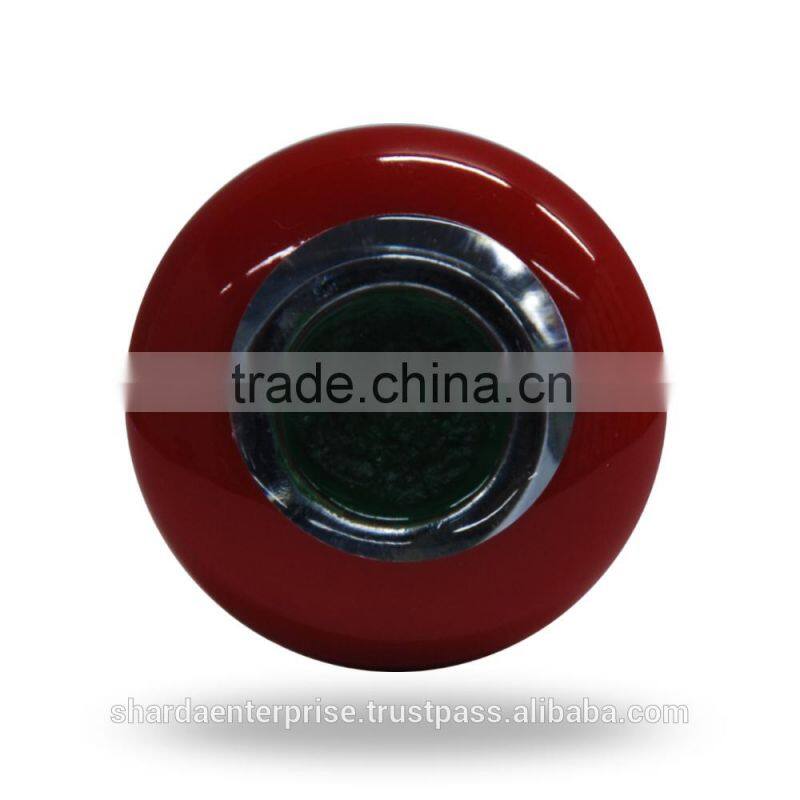 Acrylic Pink Round Knobs