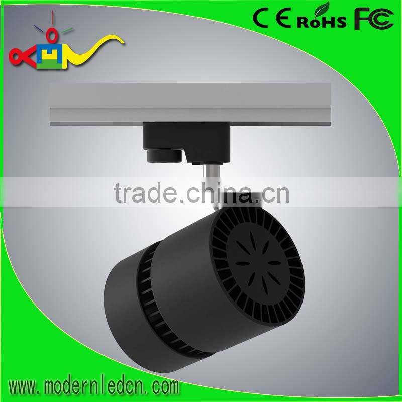 2016 new commercial lighting cob led track light 30w luces led