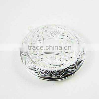 30mm setting size round brass silver vintage photo locket,retro photo locket 1112006