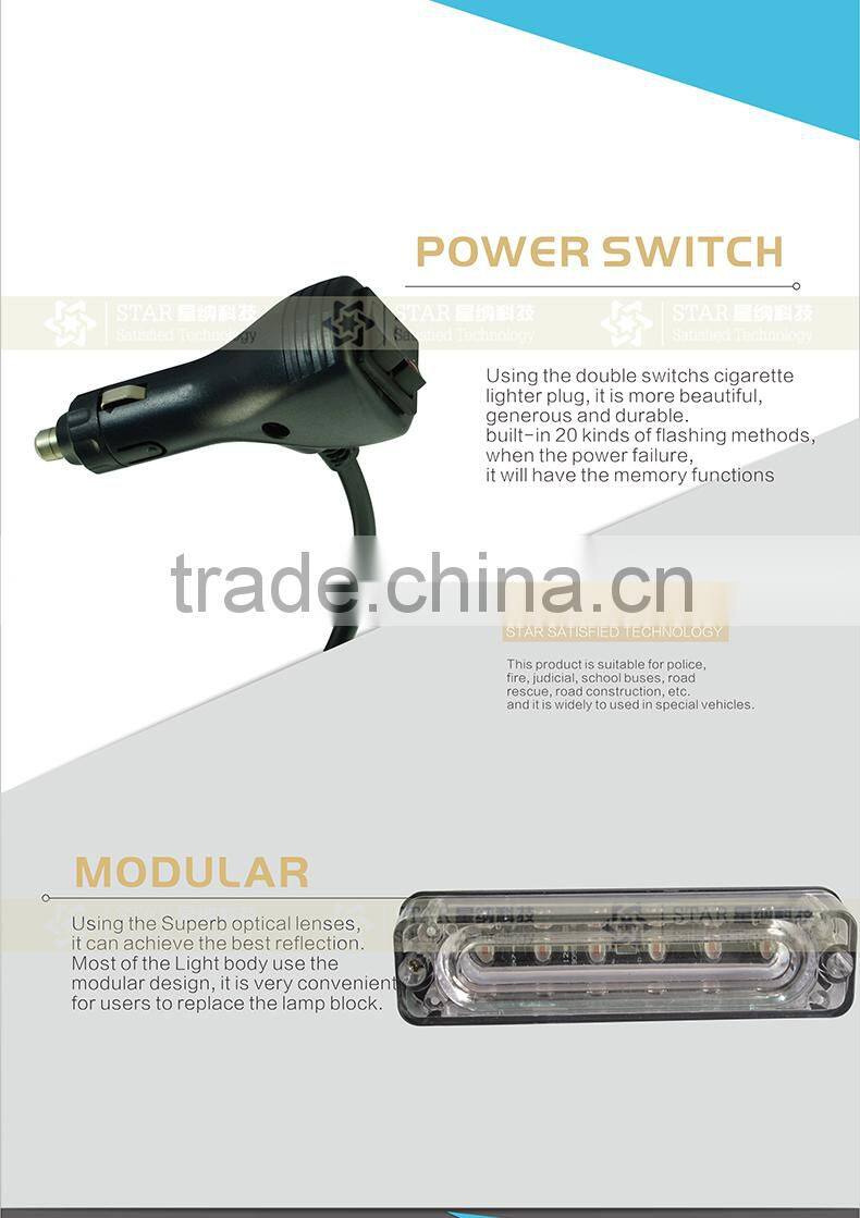 High quality police strobe light led warning mini lightbar emergency led waring light TBD-A702-2