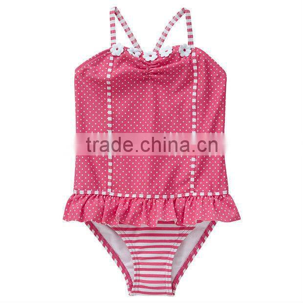 One piece beautiful girls swimwear