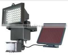 solar LED infrared sensor light /glass and aluminum alloy solar led infrared lights for crafts/100 detection angle solar sensor