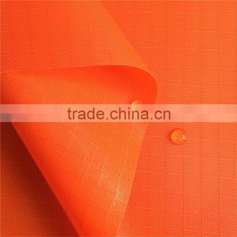 Fashion Outdoor Bag Fabric 420D Nylon Ripstop Fabric bonded TPU film with PU coated