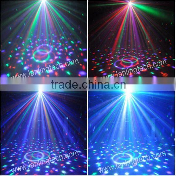 LXG118 6pcs*1W RGBYWV AUTO Sound Magic Crystal Ball LED Light