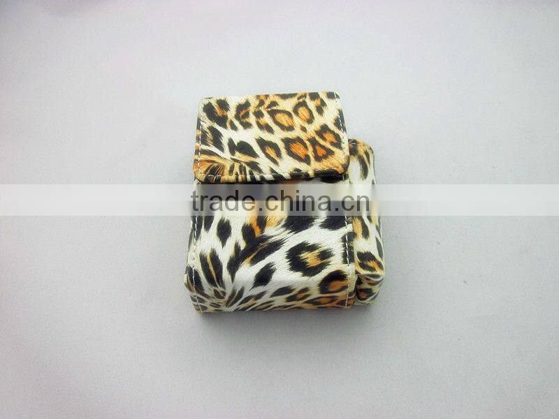 black & white stripes design print pu leather cigarette case cigarette holder leather pouch for cigarette pack