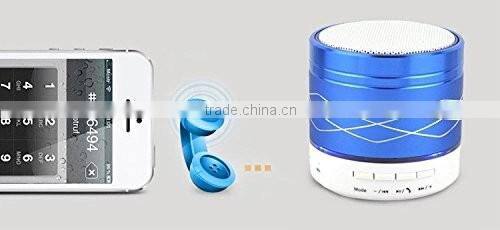 MINI Bluetooth LoudSpeaker,LED Light Metal Steel Wireless Speaker Music Amplifier