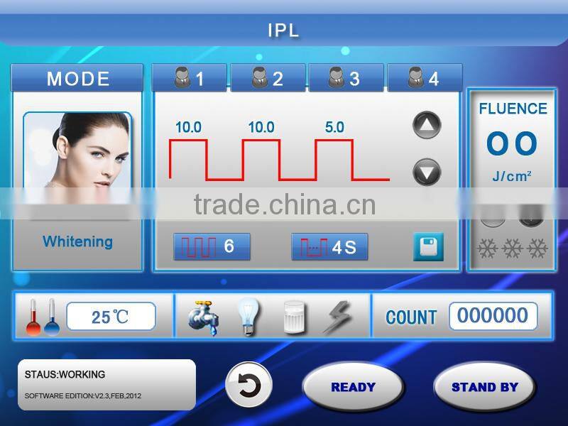 2014 best selling hair removal 808nm diode laser+ IPL permanent hair removal machine