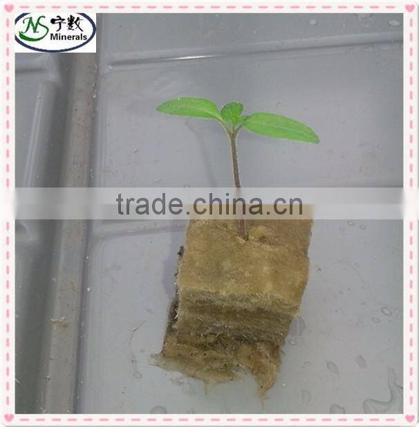 rock wool grow cube for plant hydroponic agriculture