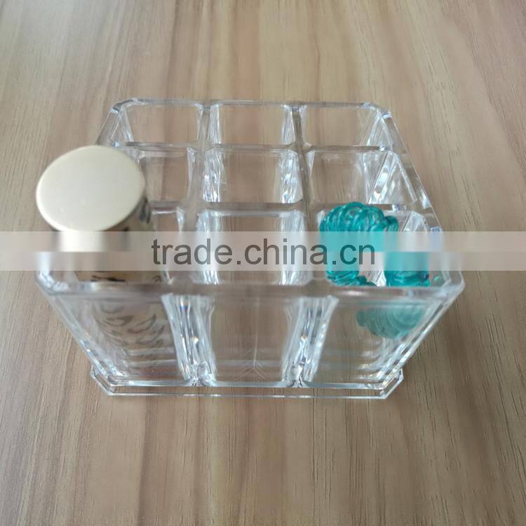Wholesale Nine-Square Division Acrylic Cosmetic Jewelry Storage Organizer