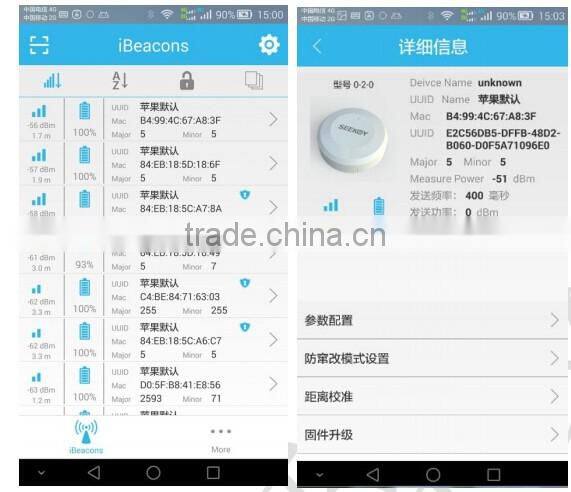 High Quality CE Certified Dialog DA14580 ibeacon,ibeacon Bluetooth with SDK and APP