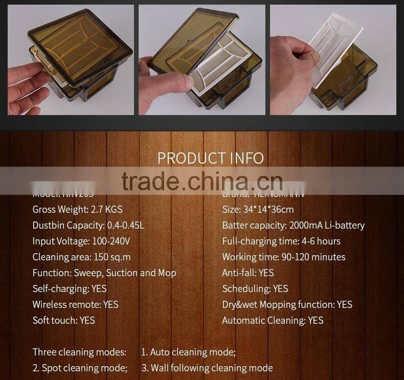 2016 Hottest Intelligent Vacuum Cleaner Robot Automatic Sweeper