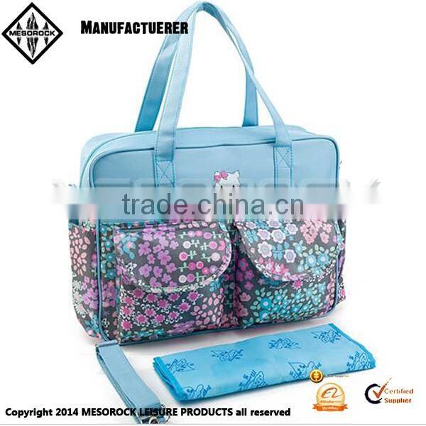 New Fashion Multifunctional Custom Wholesale Mummy Bag Baby Diaper Nappy Bag