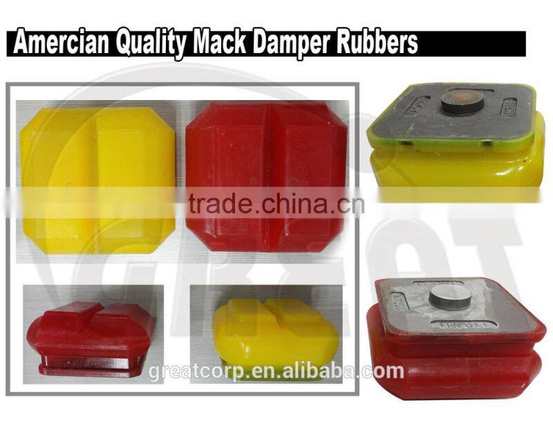 High quality yellow damper rubber for mack truck