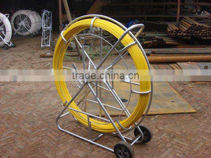 Cable installation tools, Easy movable cable duct rods ,Fiberglass snake rod with antirust leader