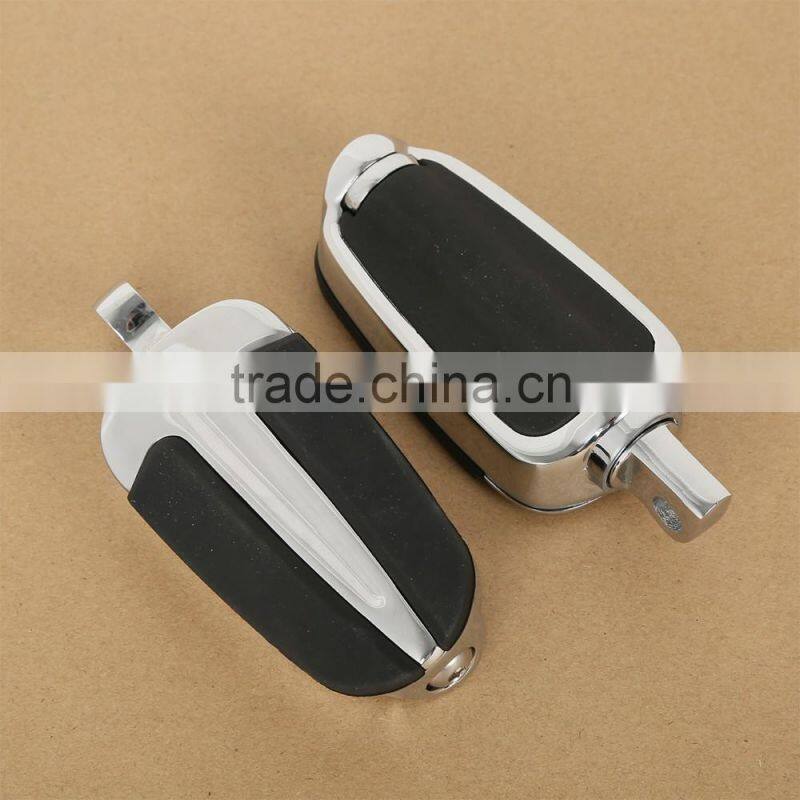 Chrome 10mm Male Mount-style FootPegs Footrests For Dyna Low Rider FXDL