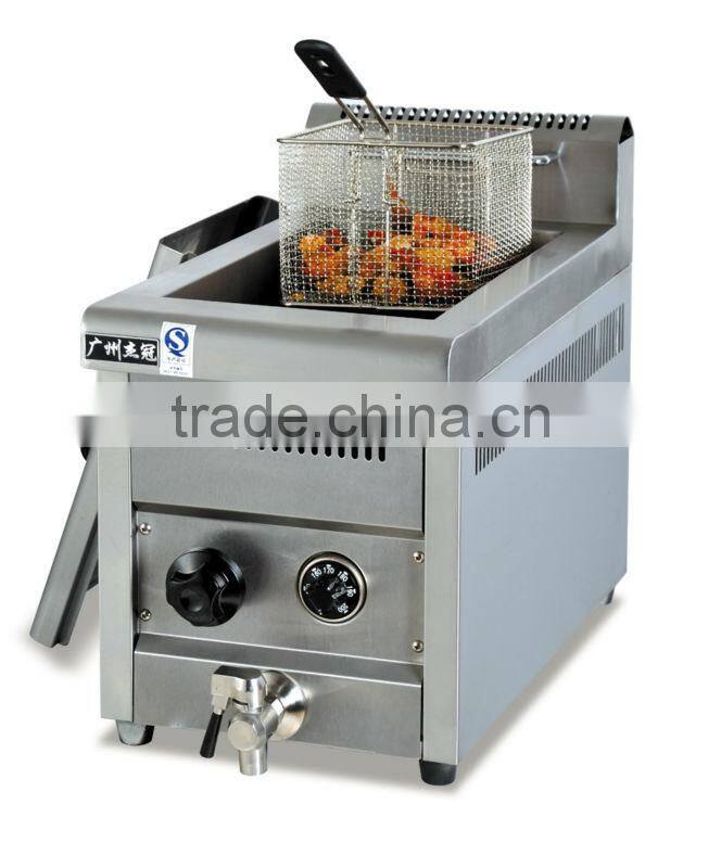 table top Gas food Fryer with 2tank &2 basket 14L(GF-72A)