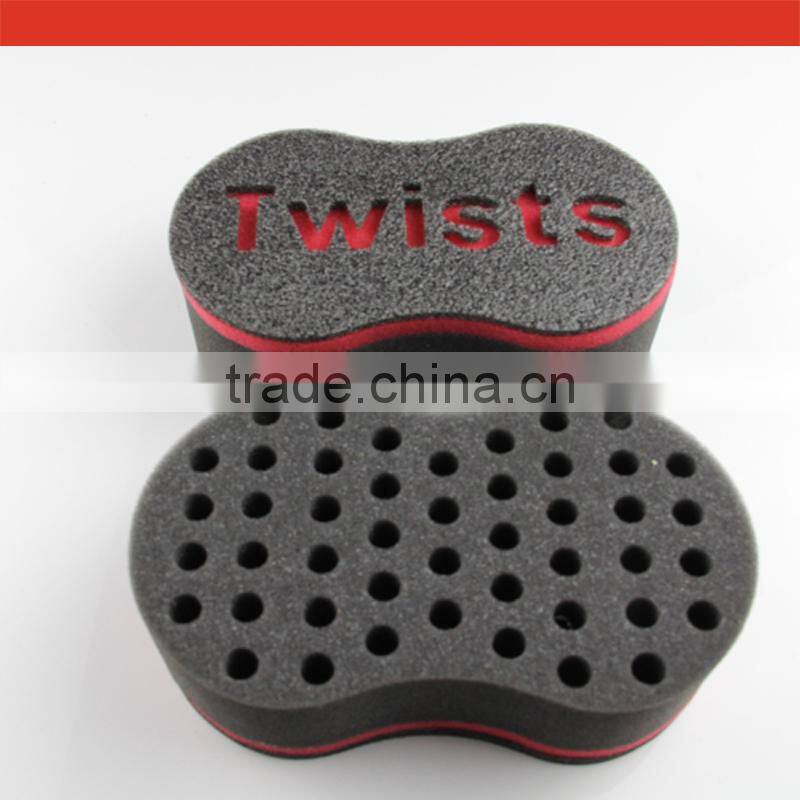 Double Sided Magic Hair Twist Sponge Dreads Twisting Locks Dreadlocks Curl Brush Sponge 46 Holes+22 Holes