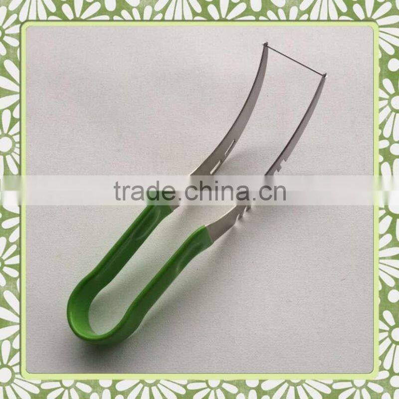 Hot Sale Factory Supply PVC Handle Stainless Steel Watermelon Slicer