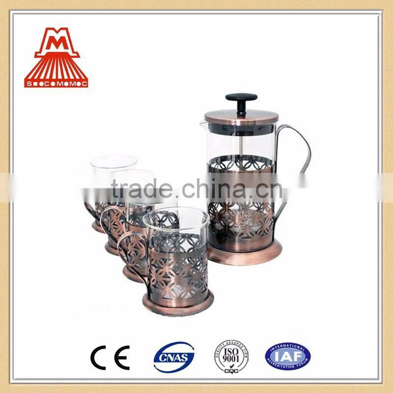 China Supplier low price W124-CP049 Good Selling Stainless Steel Coffee Press Copper