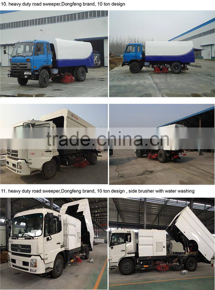 dongfeng pto road sweeper 8 m3