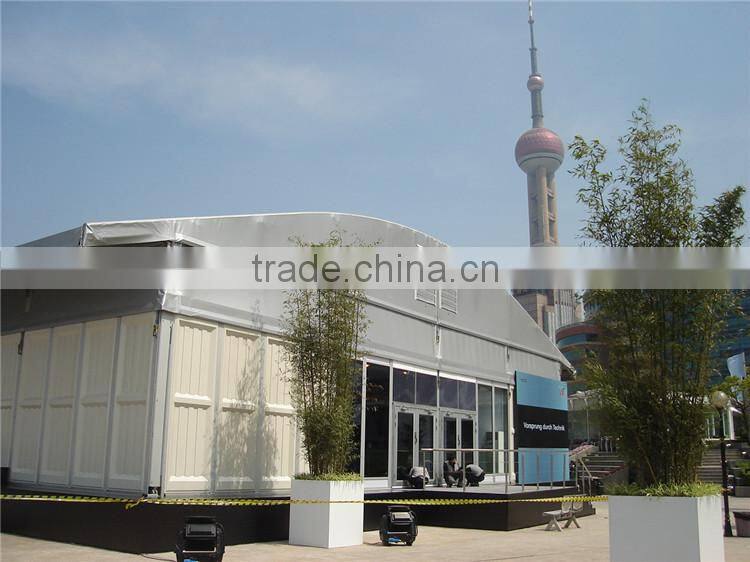 Best quality large trade show curve roof tent for sale