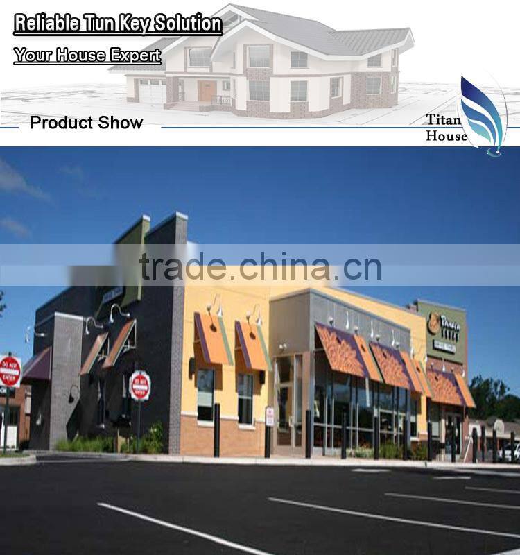 Fast Building Economic Light Gauge Steel Framing Prefab Shop House